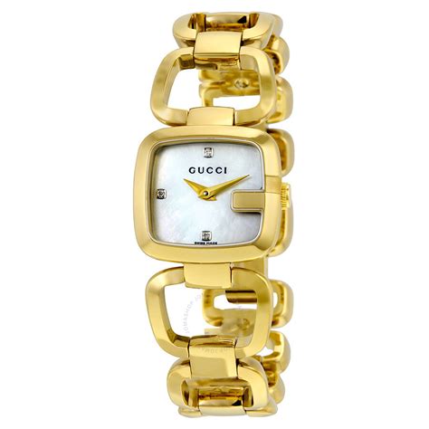 gucci ladies watch gold|Gucci ladies watch with diamonds.